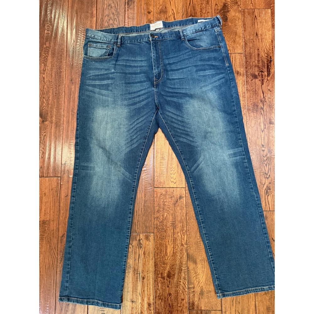 Weatherproof Vintage Mens Comfort Relaxed Fit Jeans Blue Denim 46x32 Stretch
